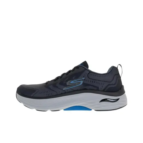 Skechers Max Cushioning Running Shoes Men Low-Top Black/Blue