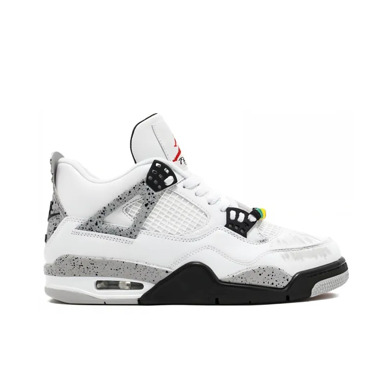 JORDAN 4 Retro Do The Right Thing Pack 'White Black Gray'-1