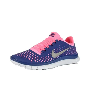 Nike Free Run 3.0 V4 Deep Royal Blue Pink Women's