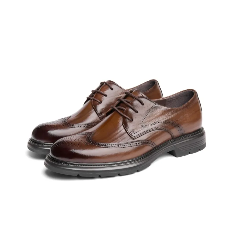 BELLE Dress Shoes Men's Black, Brown-4