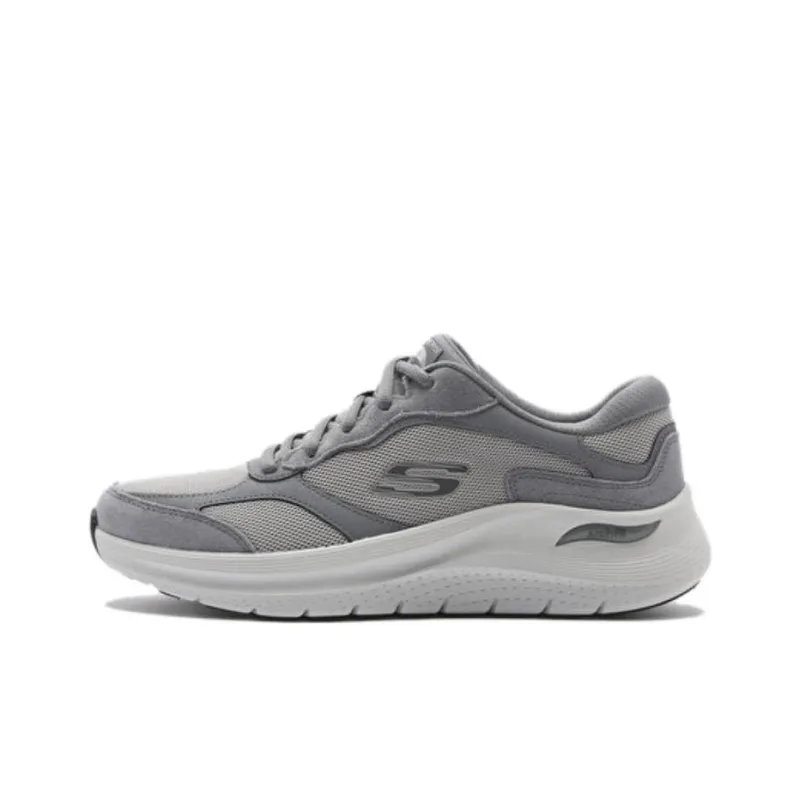 Skechers ARCH FIT 2.0 Wear Resistant Low Top Casual Running Shoes Men's Gray-0