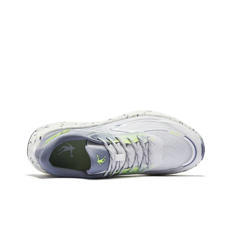 QIAODAN Flying Shadow 3.0 Cushioning Anti Slip And Wear Resistant Low Top Running Shoes Men's Mist Gray Phantom Green-3