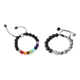 Tree Vine Round Bead Ring Bracelet 1 Pair