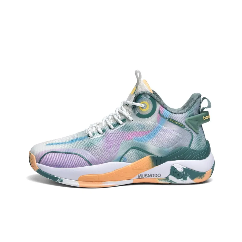 MUSNODO Mid Top Basketball Shoes Men's-12