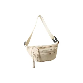 Morellybear Nylon Crossbody Bags Fanny Pack Sling Bags Regular Unisex White/Yellow/Black/Orange/Green/Pink