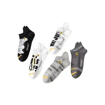 HANADASOX Ankle Socks Men's 5 Pack Mixed Color