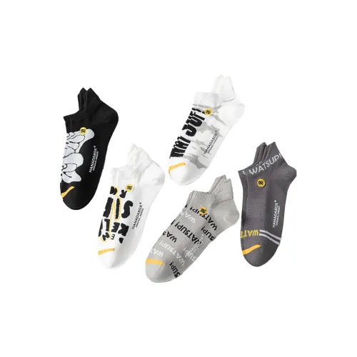 HANADASOX Ankle Socks Men's 5 Pack Mixed Color