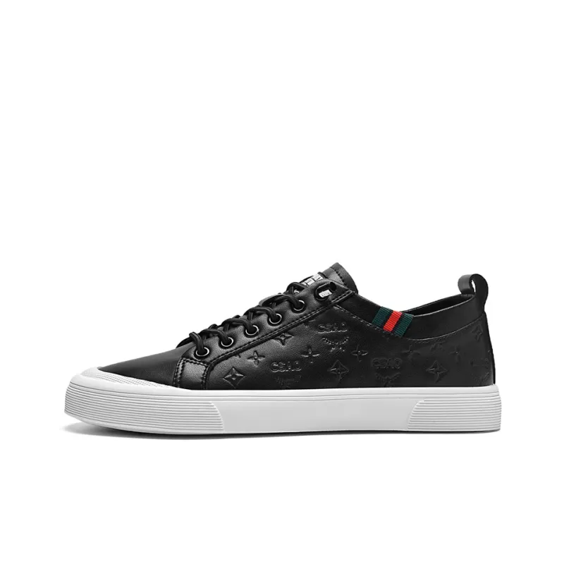 AOKANG Business White Shoes Wear-Resistant Low-Top Casual Shoes Men's White-25