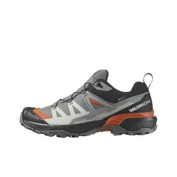 SALOMON X ULTRA 360 Gore-Te Slip-Resistant Low-Top Outdoor Shoes Men's Gray Orange