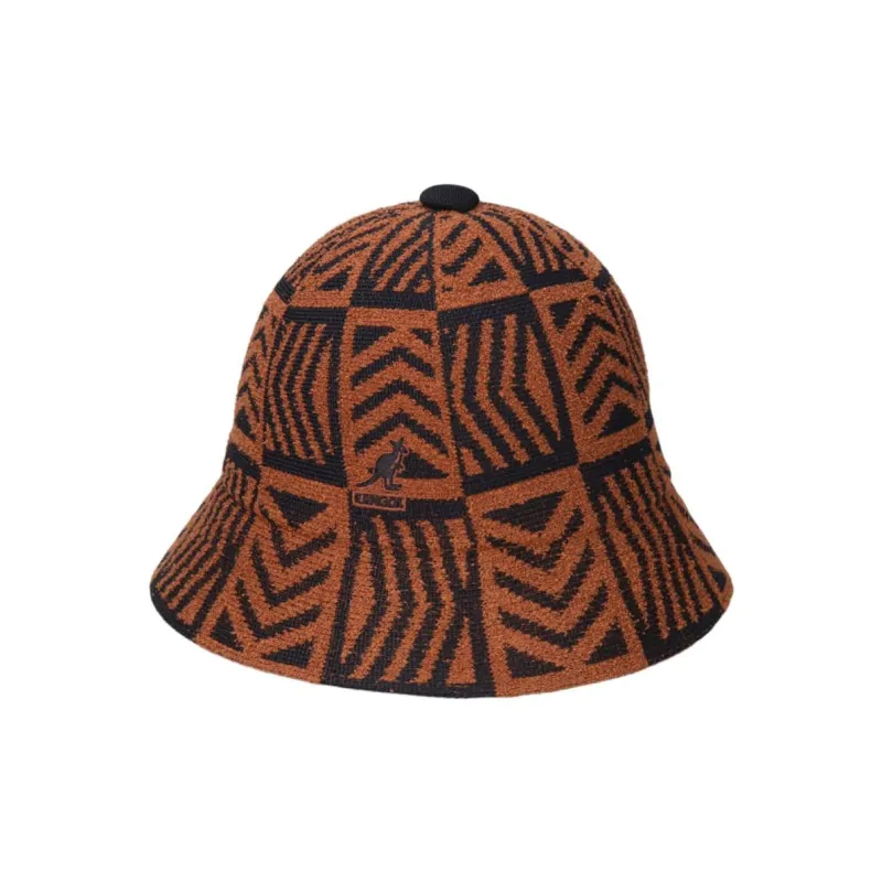 KANGOL Acrylic Modified Acrylic Polyester Glass Bucket Hats Unisex Brown-0