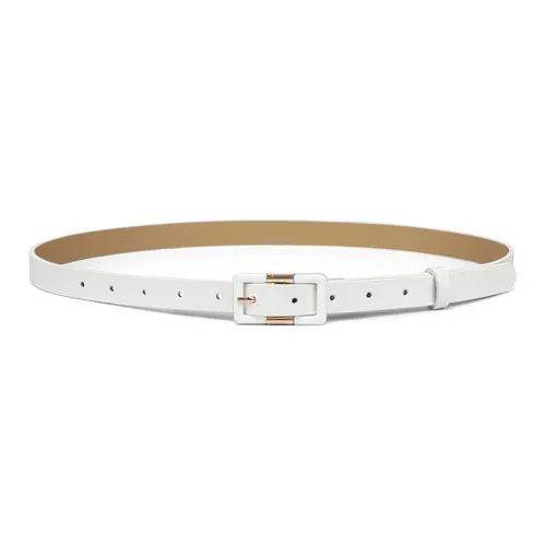 VINEY Leather Belts Women's White