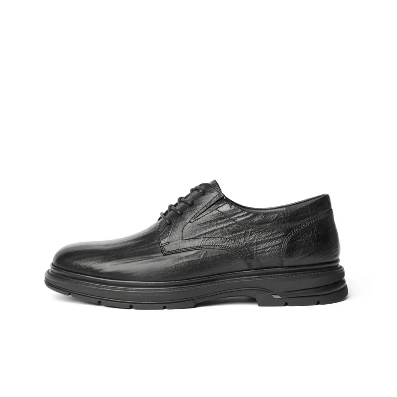 BELLE Dress Shoes Men Low-Top Black-0