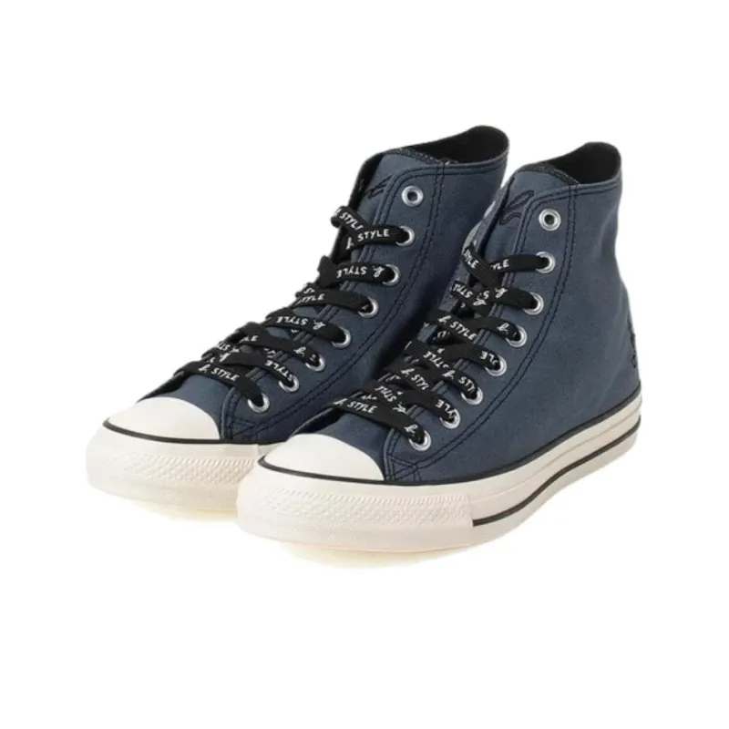Agnès B. x Converse All Star Wear-resistant And Lightweight High-Top Canvas Shoes Unisex Blue-1