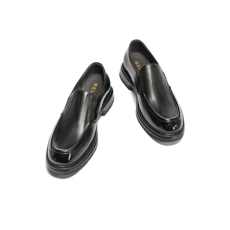 BELLE Men's Casual Shoes Men Low-Top Black-2
