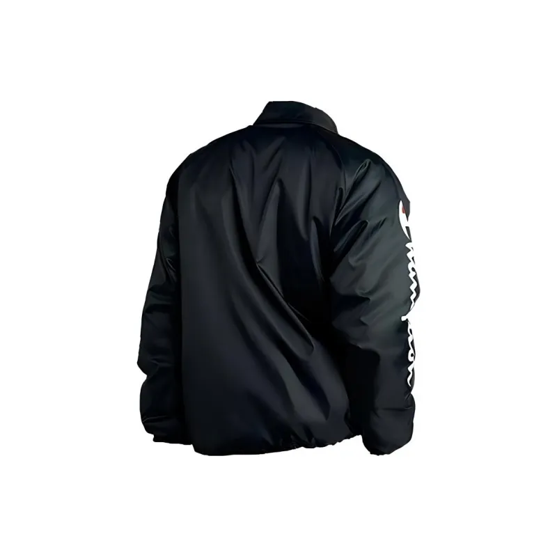Champion Velvet feel Coat US Version Unisex Black-1