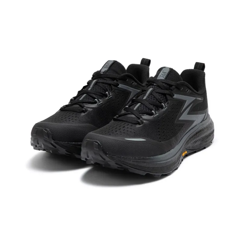 361° Anti Slip And Wear Resistant Breathable Low Top Running Shoes Men's Obsidian Black-2