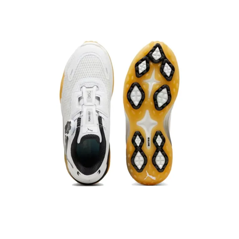 PUMA Anti Slip Wear Resistant Low Top Golf Shoes Women's White-3