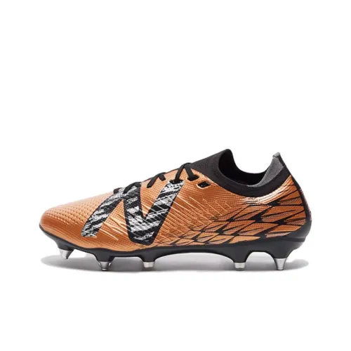 New Balance Tekela V4 Soccer Shoes Unisex Low-Top Copper/Black/Silver