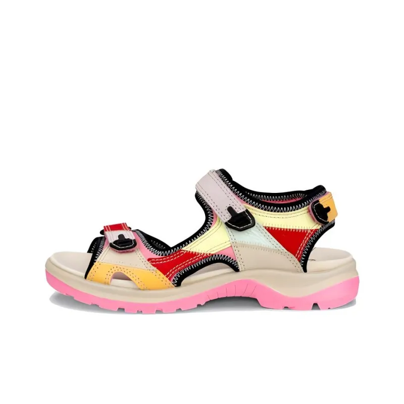 Ecco Beach Sandals Women's Beige Pink-0