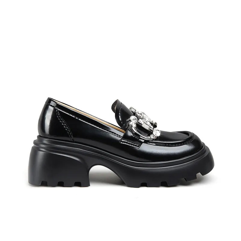 Lily Wei Loafers Women's Black-1