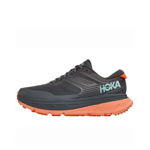 HOKA ONE ONE Casual Shoes Women's Low-Top Gray/Orange