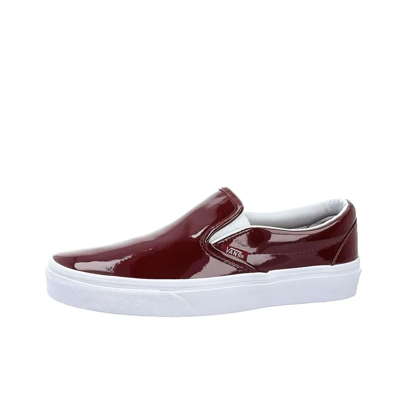 Vans Slip On Low Tops Casual Skateboarding Shoes Red-0