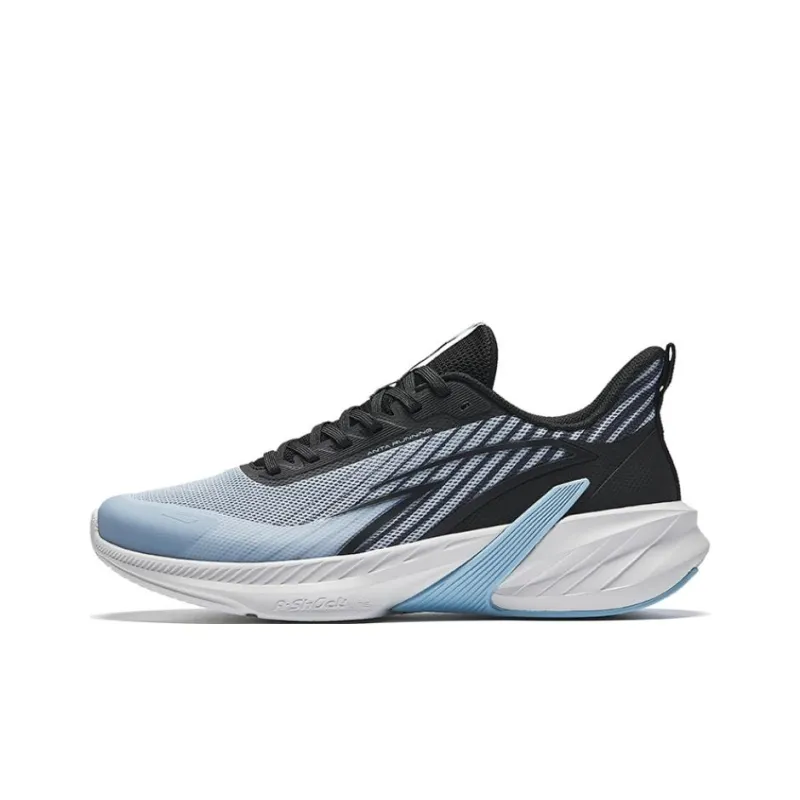 Anta Cushioning Wear Resistant Low Top Running Shoes Men's Blue Black-0
