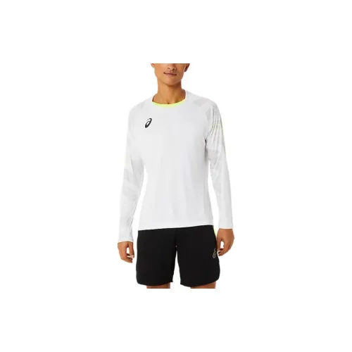 Asics Graphic Long Sleeve Soccer Jerseys Men White