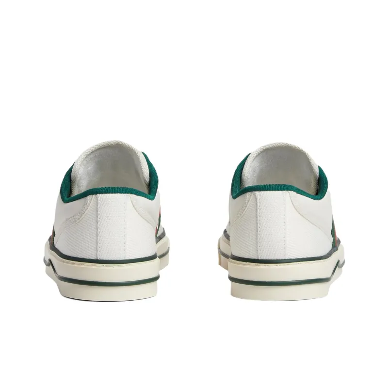 GUCCI Tennis 1977 Low Top Skateboard Shoes Women's White Green-4