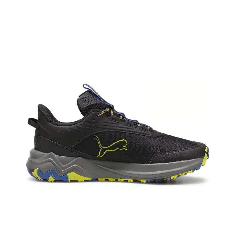 PUMA Anti Slip Wear Resistant Low Top Running Shoes Unisex Black Yellow-1