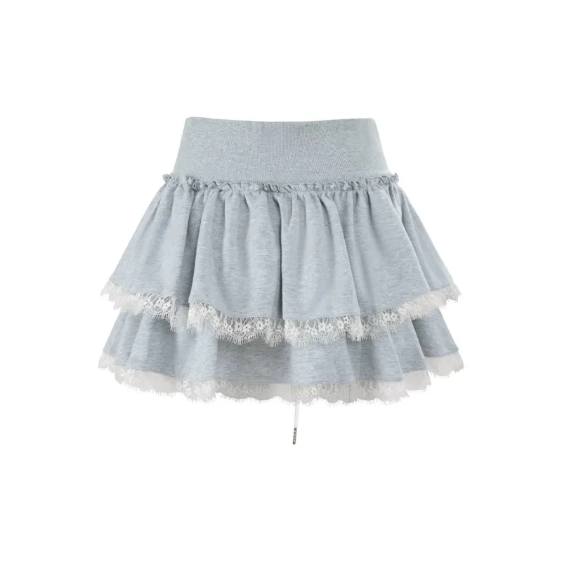 UNIFREE Casual Short Skirts Women's Light Heather Gray-1
