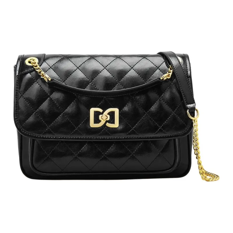 Marino Orlandi Synthetic Leather With Cow Leather Small Square Bag Shoulder Bag Women's Black/White-2