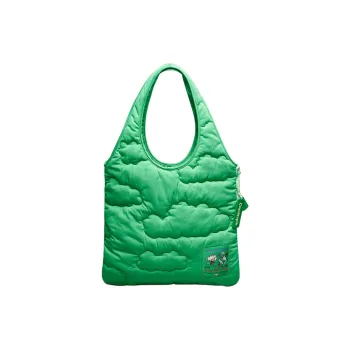 Coachtopia Recycled Polyester Tote Bag, Shopping Bag, One Shoulder Handbag Tubas Women's Green