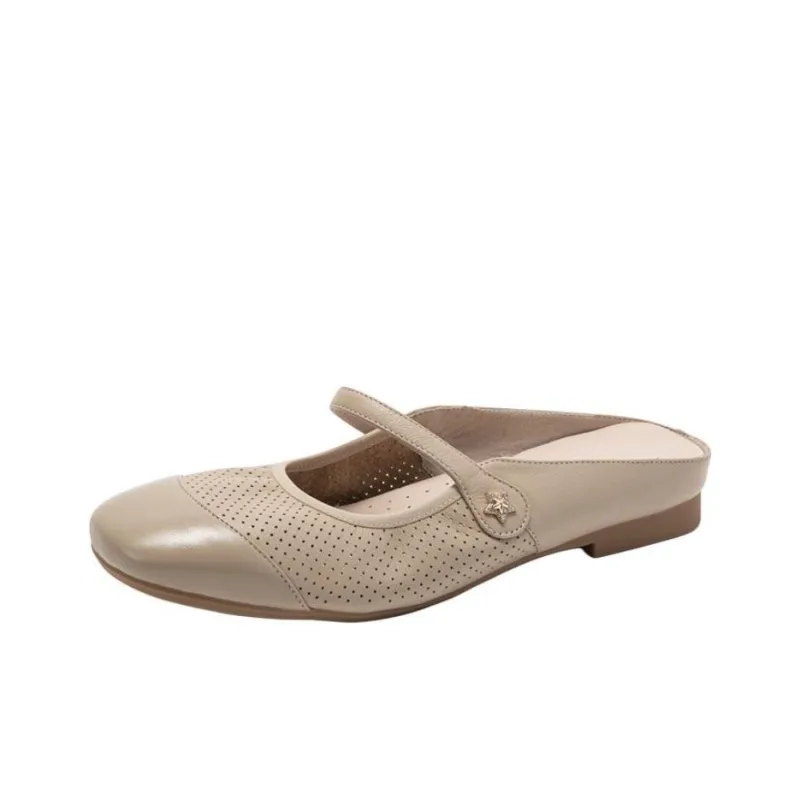 Satchi Wrap-toe Slippers Women's Apricot-0