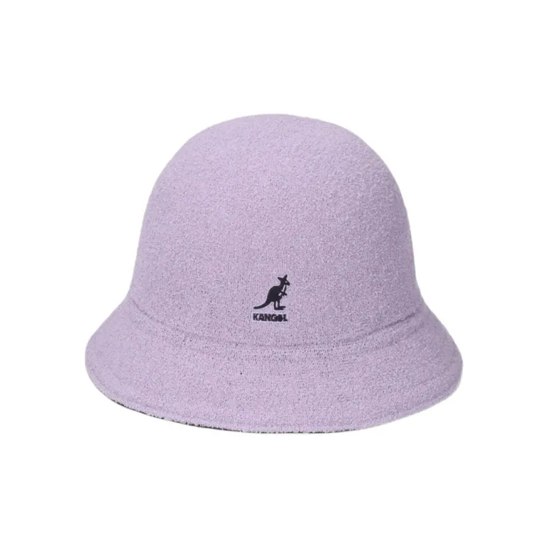 KANGOL Acrylic Bucket Hats Unisex Black/Lavender-1
