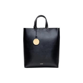 JIL SANDER Calfskin Shoulder Bag Crossbody Bag Handbag Small Size Women's Black
