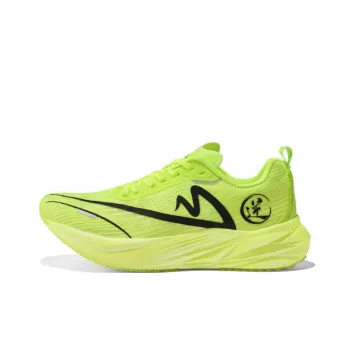 Sonic Cat Cushioned Slip Resistant Abrasion Resistant Low Top Carbon Plate Training Running Shoes Unisex Neon Green