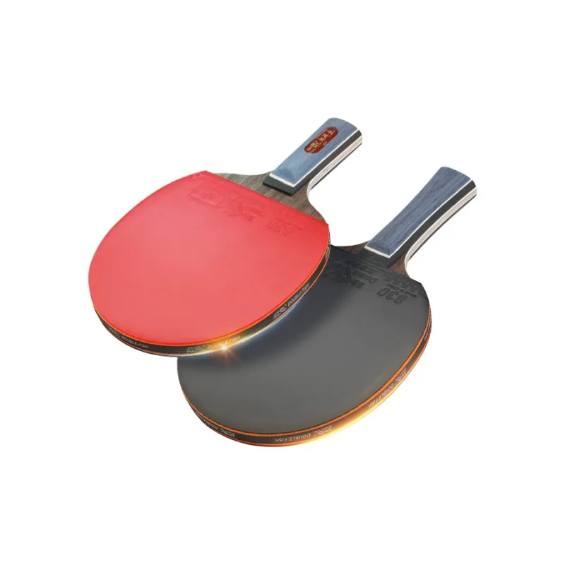 DOUBLEFISH Ping Pong Paddles Unisex All Wood Red-53