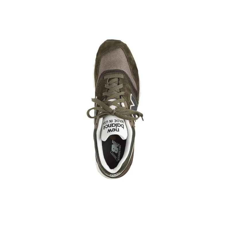 New Balance NB 997 Durable Breathable Low-Top Running Shoes Unisex Green-3