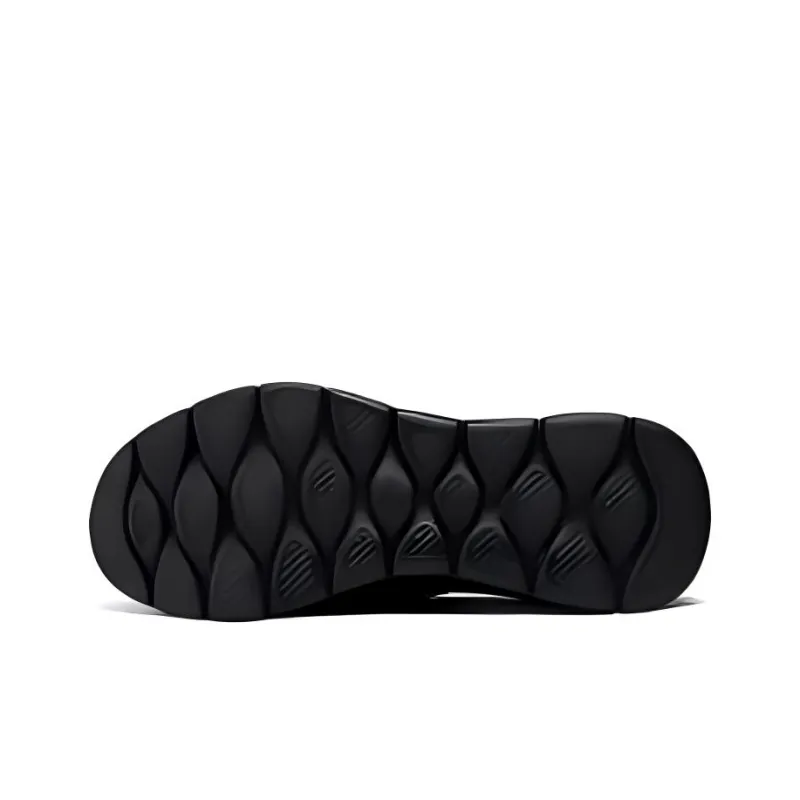 Skechers Cushioning Wear Resistant Breathable Lightweight Rebound Low Top Casual Shoes Men's All Black-4