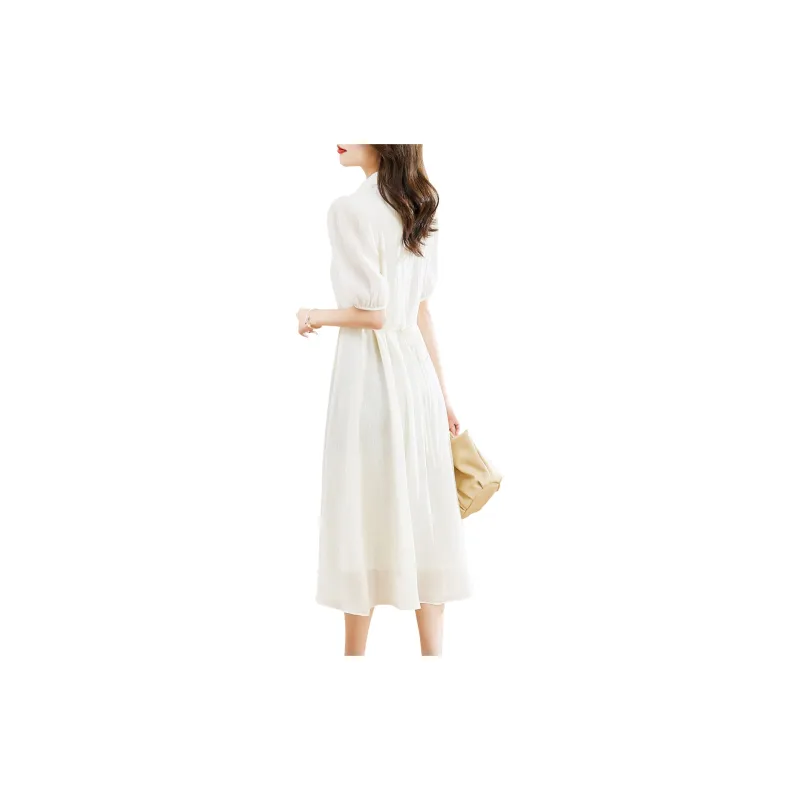 Hang Yi Court Short Sleeved Dress Women's-5
