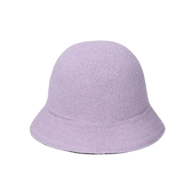 KANGOL Acrylic Bucket Hats Unisex Black/Lavender-3