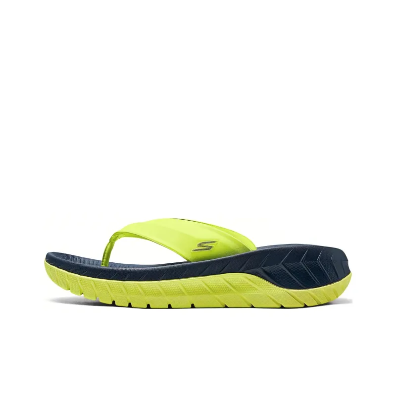 Skechers ON THE GO Abrasion Resistant Slip Resistant Flip Flops Men's Blue Green-0
