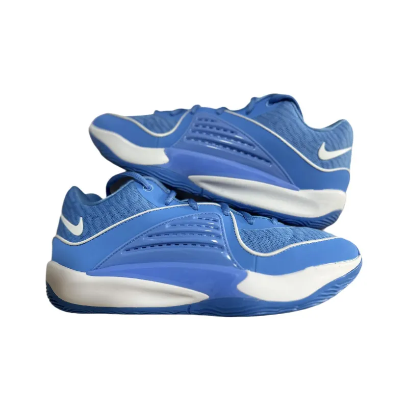 Nike KD 16 Anti Slip Wear Resistant Low Top Basketball Shoes Men's Blue White Foreign Version-4
