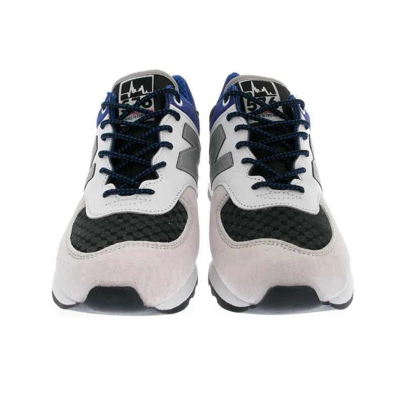 Hanon x New Balance NB 576 Slip-Resistant Low-Top Casual Running Shoes Unisex White Black Blue-2