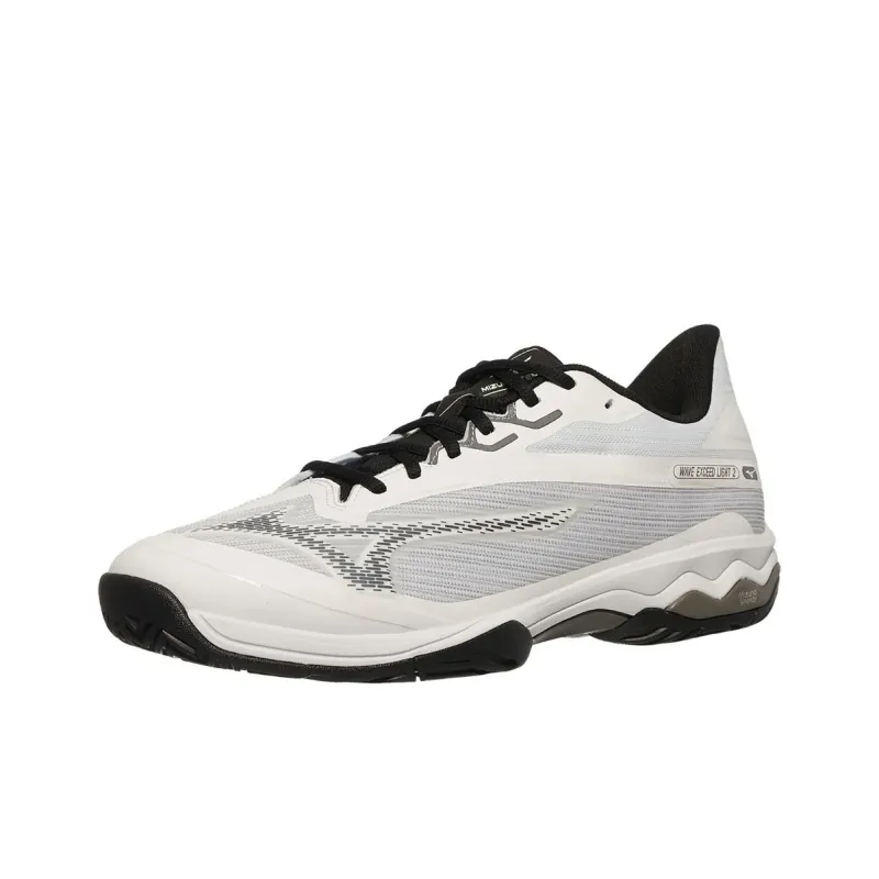 Mizuno Women's Wave Exceed Light 2 AC 'White Metallic Grey'-0