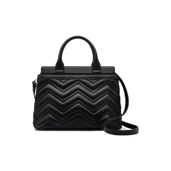 FION Cow Leather Killer Bag, Shoulder Bag, Crossbody Bag, Handbag Regular Women's Black