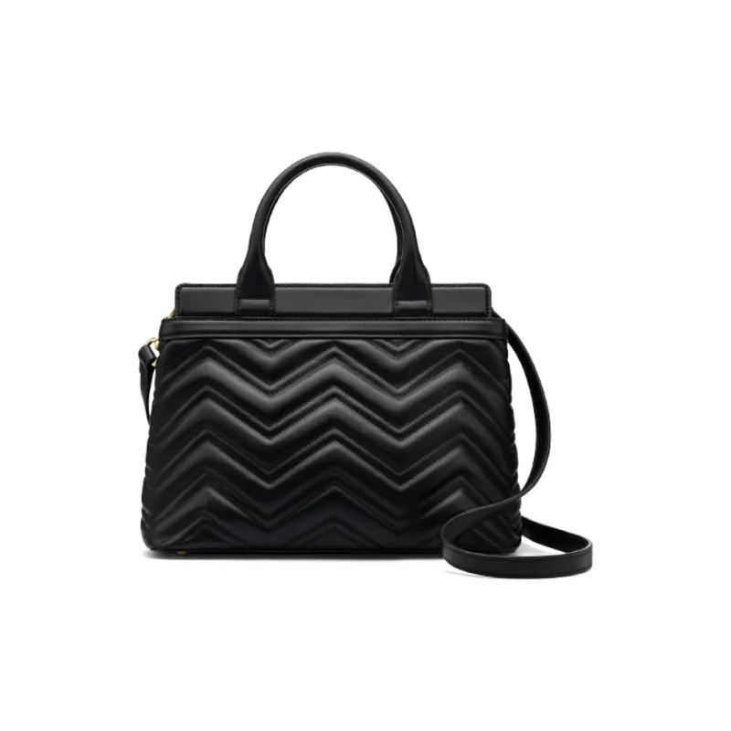 FION Cow Leather Killer Bag, Shoulder Bag, Crossbody Bag, Handbag Regular Women's Black-0