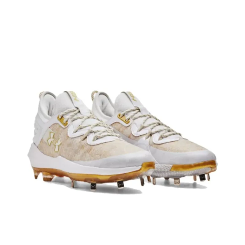 Under Armour Harper 8 Low St White Metallic Gold-1