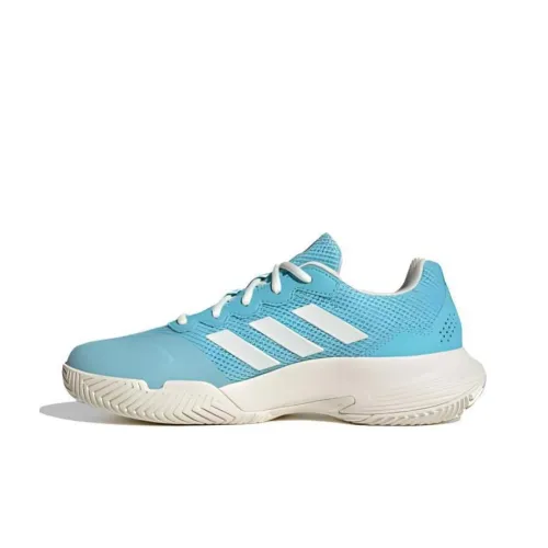 Adidas GameCourt Tennis Shoes Women's Low-Top Blue/White